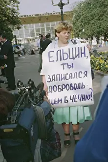 Chechnya: Anti-war protest