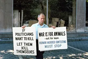 Protester: Anti-War - Protest - Vietnam War - Social Issues