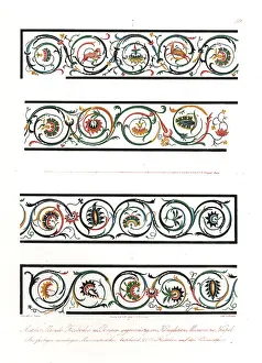 Klassischen: Antique mosaic flooring from Pompeii, in the