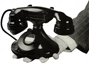 Man S: Antique Telephone