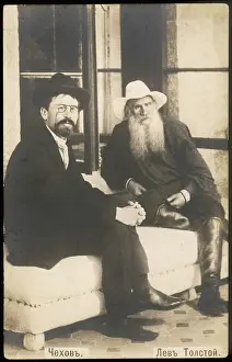 Anton Chekhov and Leo Tolstoy