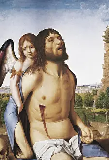 Antonello: Antonello da Messina. The Dead Christ Supported