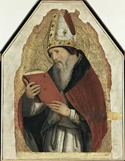 Wiseman: Antonello da Messina. Saint Augustin. Renaissance