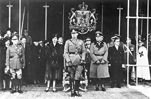 Antonescu: Antonescu, Helene, King Michael and Keitel during a Victory
