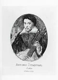 Stradivarius: Antonio Stradivari, engraving