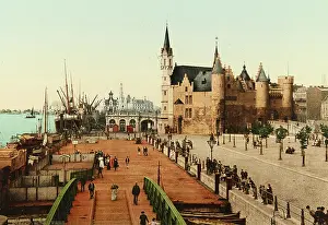 Anvers: Antwerp (Anvers). View over the ancient castle (Het?