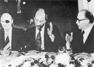 Menachem: Anwar Sadat at a state dinner