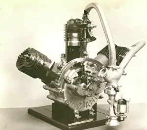 Anzani: Anzani three-cylinder engine of 25hp 1908