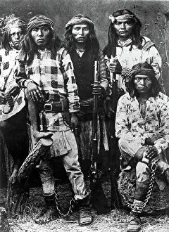 Apaches: APACHE INDIANS-A group of Apaches, two of ?