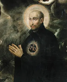 Loyola: Detail of Aparicion de Cristo a San Ignacio