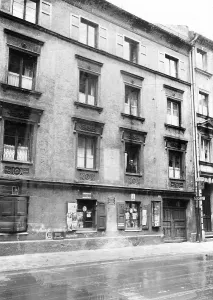 Draftsman: Apartment of Adolf Hitler in Munich before 1914