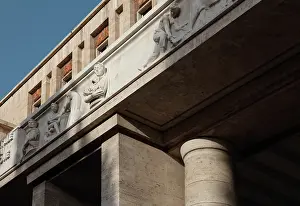 Mussolinian: Apartment buildings, Piazza Augusto Emperatore, Rome, Italy
