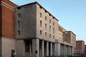Mussolinian: Apartment buildings, Piazza Augusto Emperatore, Rome, Italy