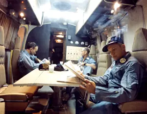 Rendezvous: Apollo 11 Astronauts Relax in Mobile Quarantine Facility, 19