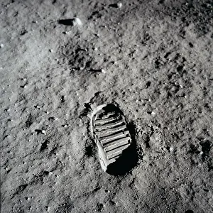 Spacesuits: Apollo 11 boot print on the Moon. July 20, ?