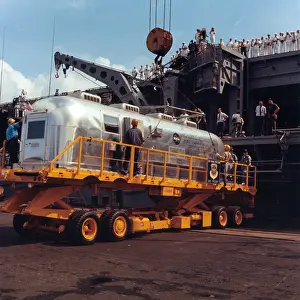 Rendezvous: Apollo 11, Offloading MQF from USS Hornet, 1969