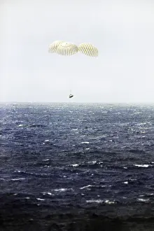 Splashdown: Apollo 12 - command module - space exploration - splashdown