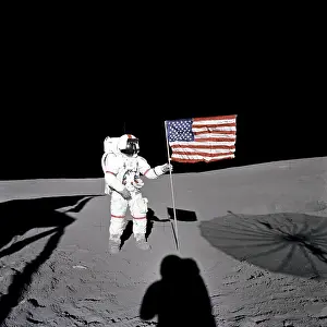 Mauro: Apollo 14 Astronaut Alan B. Shepard stands ?