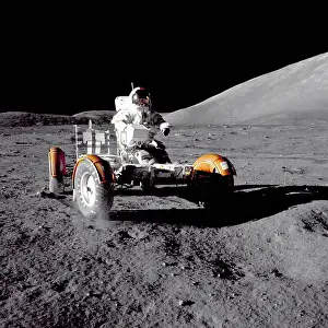 Cernan: Apollo 17 Astronaut Eugene A. Cernan driving ?