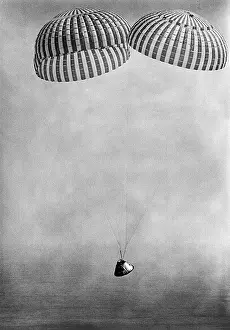 Splashdown: Apollo 9 - command module - space exploration - splashdown