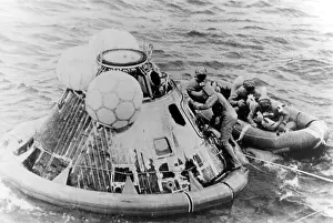 Splashed: Apollo 9 Splashes Down in Atlantic Ocean