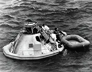 Splashed: Apollo 9 Splashes Down in Atlantic Ocean
