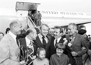 Stafford: Apollo spaceship crew in Moscow, 1975