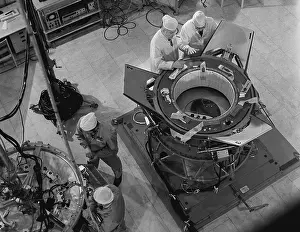 Prepared: Apollo spaceship docking mechanism being prepared