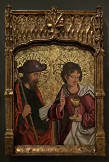 Scallop: Apostles James and John. Attributed to Master of Ventosilla