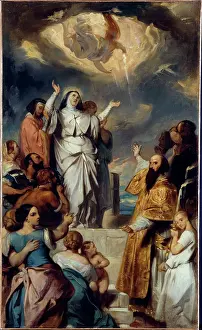 Deveria: Apotheosis of Saint Genevieve