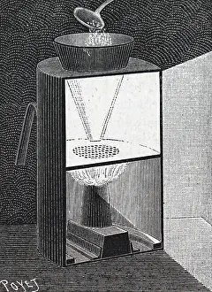 Produce: Apparatus for burning a mixture of magnesium and