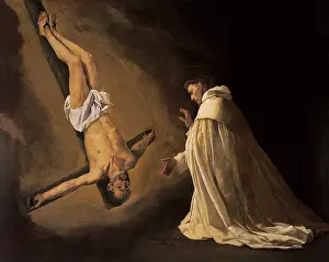 Zurbaran: Apparition of Apostle St Peter, by Zurbaran