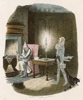Miserly: Apparitions: Scrooge and the ghost of Jacob Marley