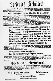 Mutinous: Appeal at the time of the mutiny of the German High Seas Fle