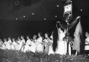 Deutschlandhalle: Appearance of a woman's choir in Berlin, 1936