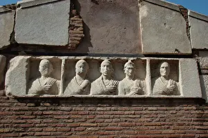 Deceased: The Appian Way. Funerary monument. Deceaseds. Relief. Rome