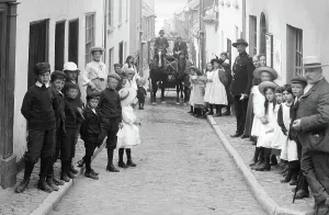 Dray: Appledore, a Busy Street 1906