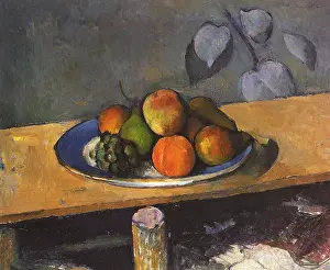 Peach: Apples, Peaches, Pears, and Grapes, by Paul Cezanne