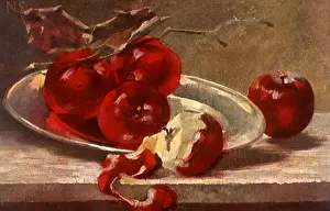 Halfway: Apples on Silver Tray