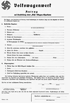 Saving: Application for the issue of a Sparkarte - Saving