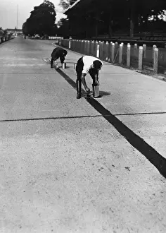 Application: Application of road markings on the Avus, 1934