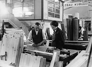 Apprentice: Apprentice carpenter at a building exhibition, 1931