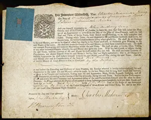 Stationer: APPRENTICE INDENTURE