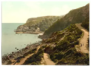 Babbacombe: Approach to Babbacombe Beach, Torquay, England
