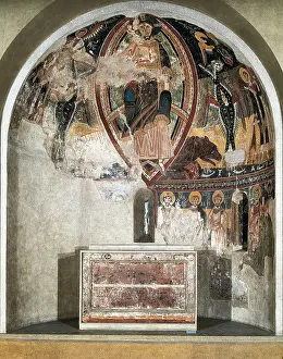 Pantocrator: Apse from the church in Esterri de Cardos