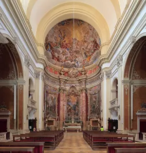 Pozzo: Apse, St Ignatius Church, Old Town, Dubrovnik, Croatia