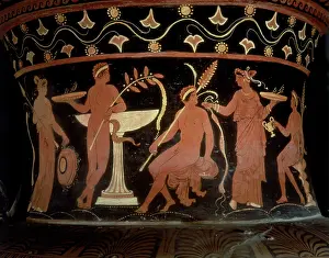 Apulian: Detail of the Apulian Amphora
