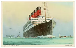 Aquitania: AQUITANIA IN FULL STEAM
