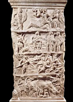 Remus: Ara Casali. View of the back, with the legend of