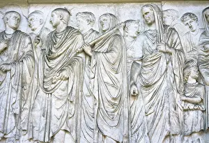 Augusta: Ara Pacis Augustae. Frieze. Procession on south side. 13-9 B